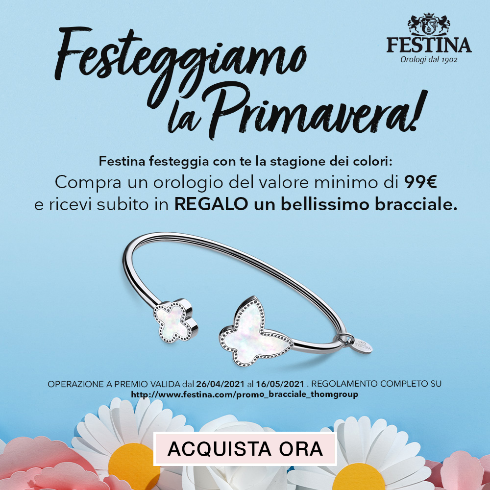 Stroili Oro: Acquista un orologio FESTINA e ricevi in regalo un bellissimo  bracciale | Milled