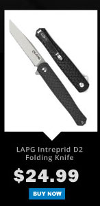 LA POLICE GEAR INTREPID D2 FOLDING KNIFE