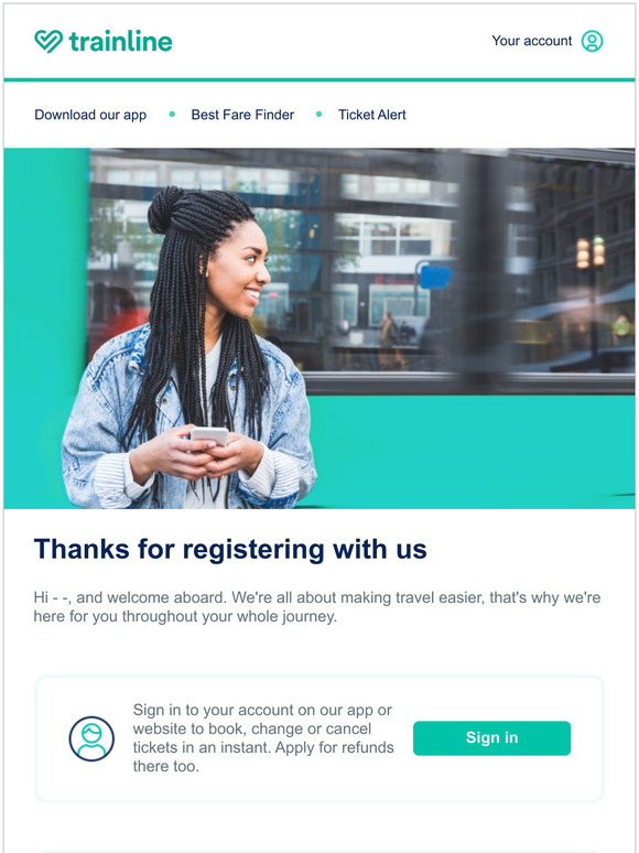 Welcome to Trainline