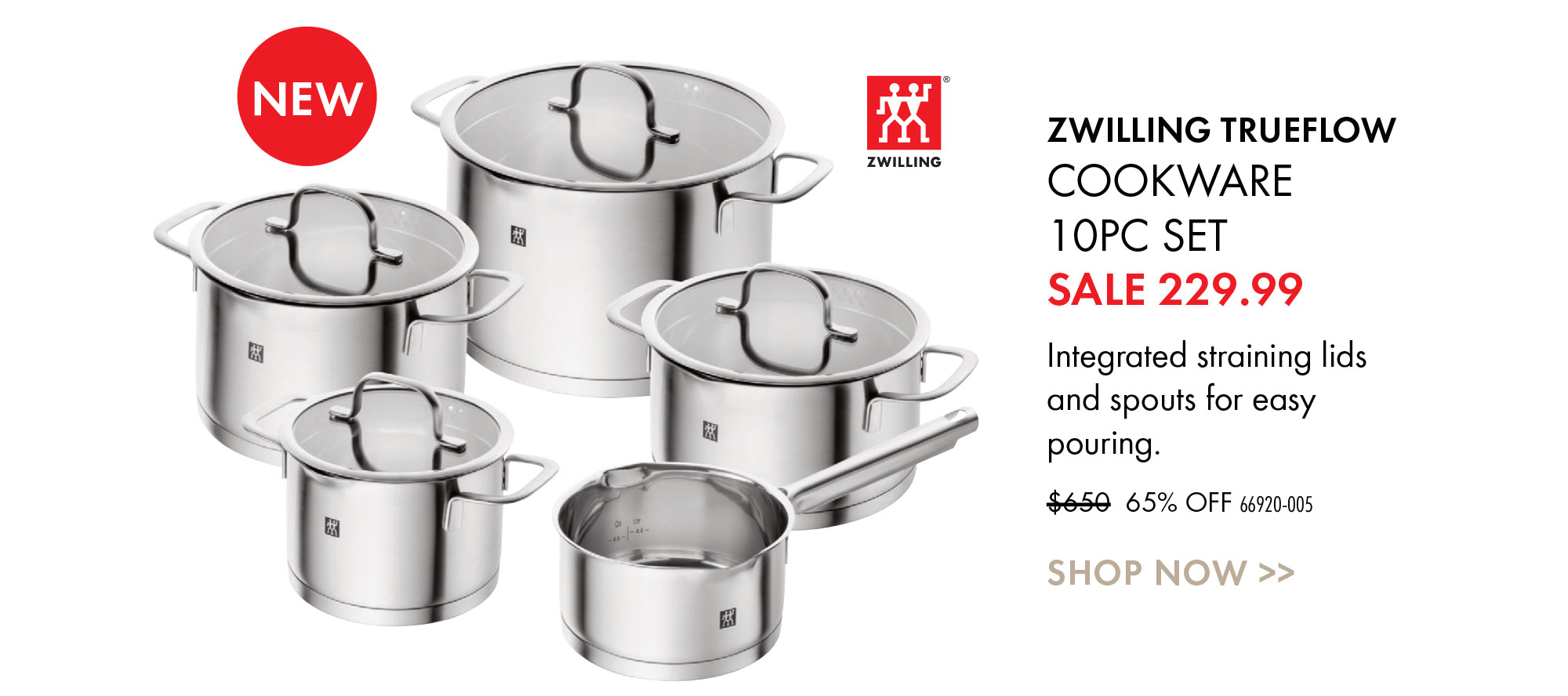 Online-Shop - Buy Zwilling TrueFlow cookware set 5-pcs