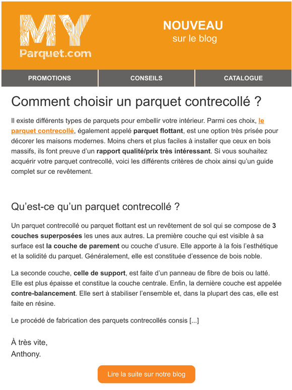 [Conseil du pro] Comment choisir un parquet contrecoll