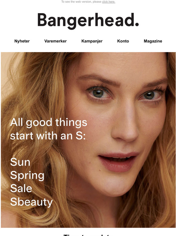 Spring blowout: opptil 25% p hr, hud og sminke