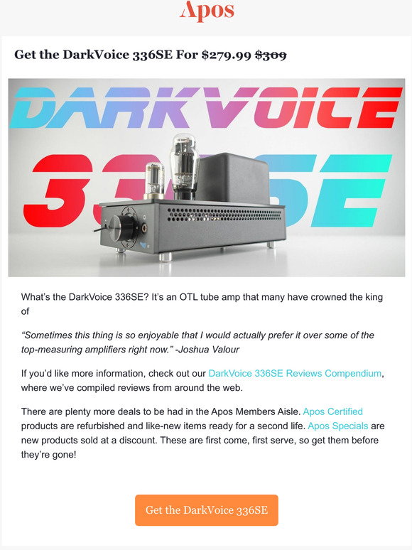 portable darkvoice 336se otl headphone amp review