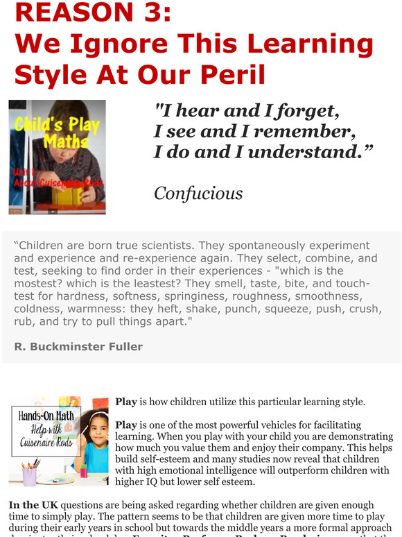 Reason 3: We Ignore This Learning Style At Our Peril