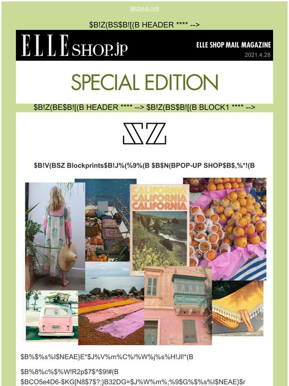 Elle Shop Sz Blockprints Pop Up Shopelle Shop Milled