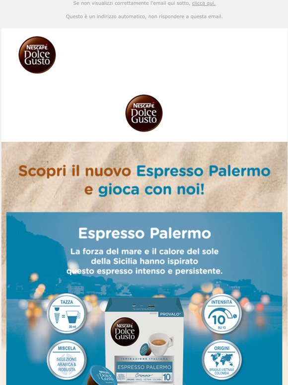 Caffè Nescafè Dolce Gusto Palermo - 20% Di Sconto