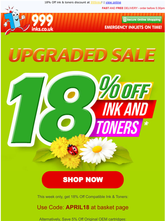 999 ink discount code
