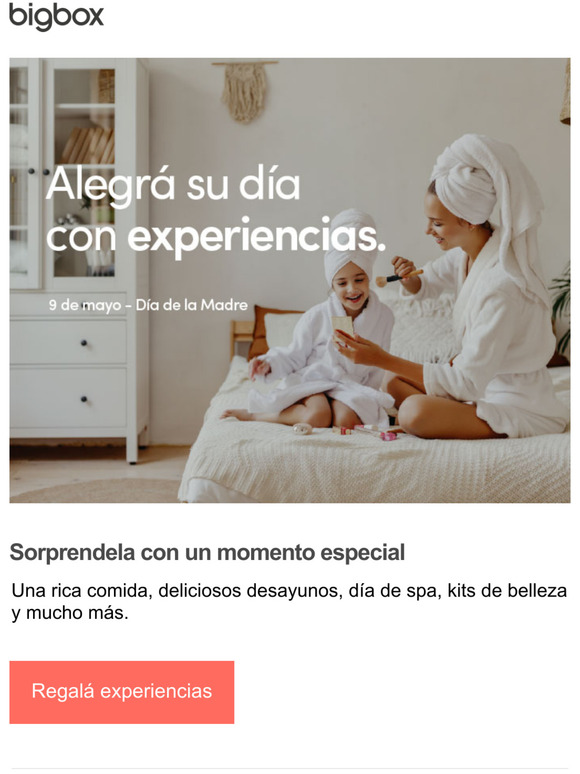 -Sorprend a mam en su da con experiencias para disfrutar en casa