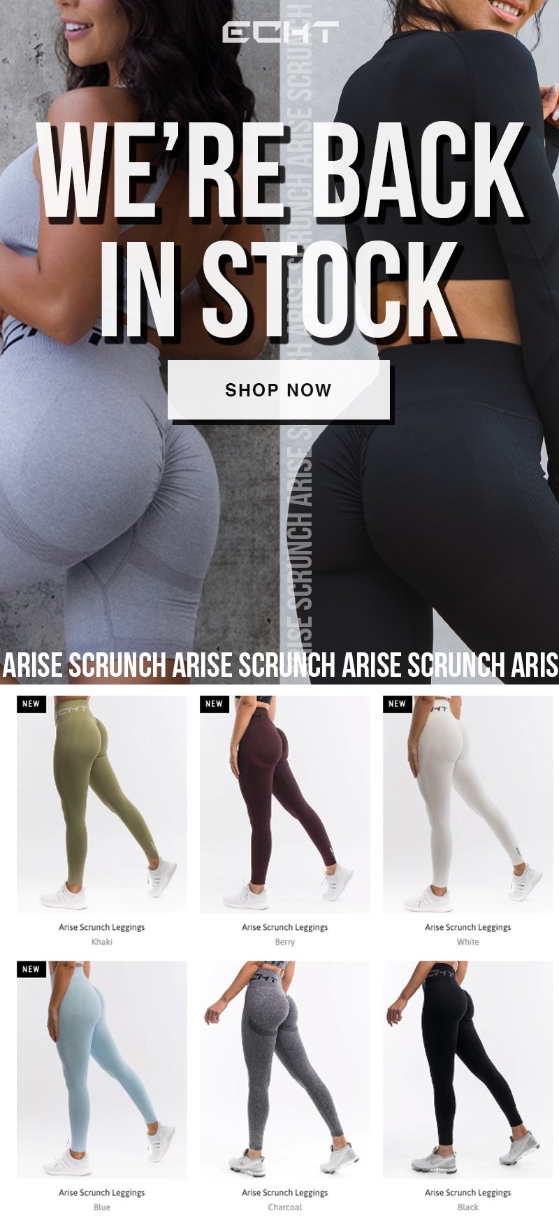 Echt - The Arise Scrunch Shorts have returned for a