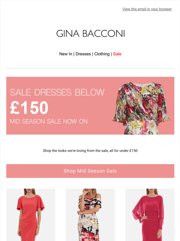gina bacconi sale dresses