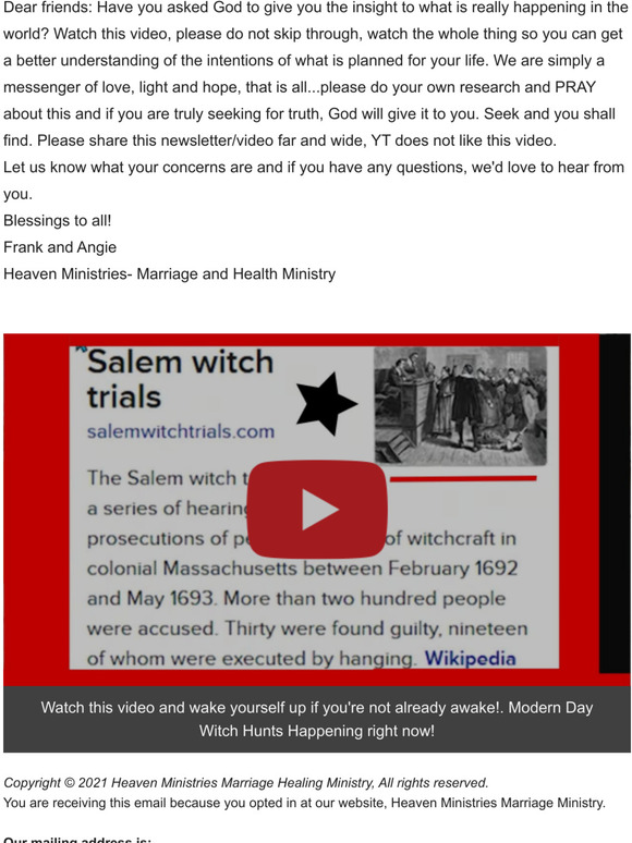Modern Day Witch Hunts Happening Right Now!