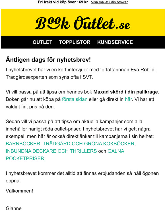 Vren r hr - Galna priser p trdgrdsbcker, barnbcker och hrliga romaner. Outleten r pfylld!
