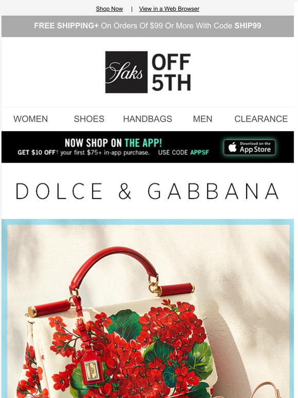 dolce and gabbana saks off fifth