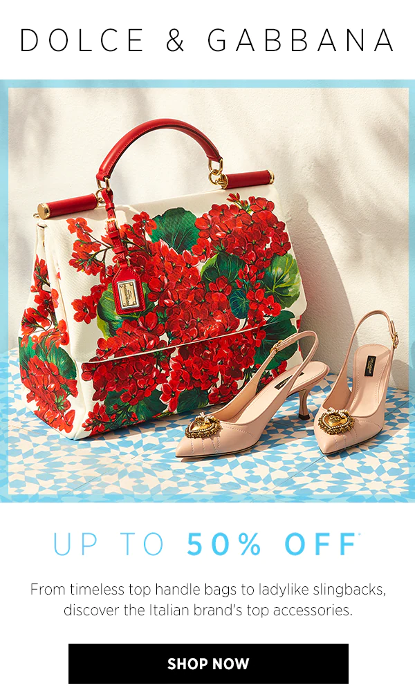 Saks OFF 5TH: Up to 50% OFF Dolce & Gabbana shoes and handbags | Milled