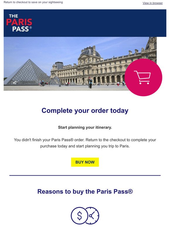 Don't forget your Paris Pass