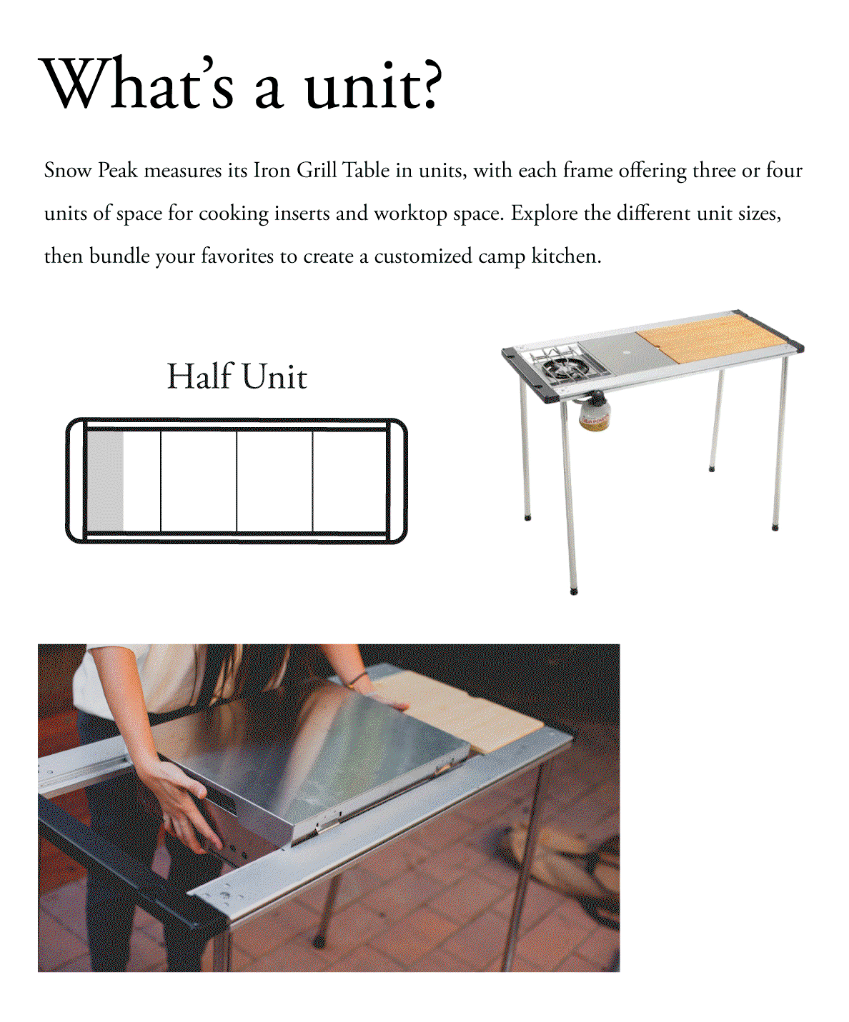 Khung Bàn Snowpeak IGT Iron Grill Table Frame 3 Unit – Mr.Weekend