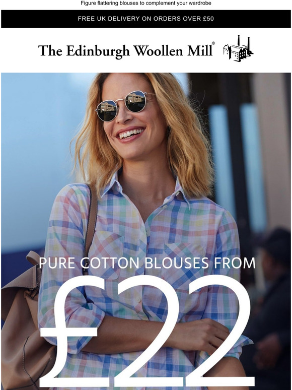 edinburgh woolen mill ladies blouses