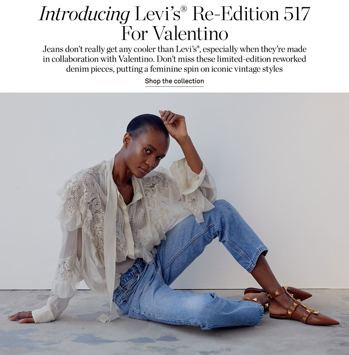 Net-A-Porter: Introducing the limited-release Levis Re-Edition 517 For Valentino | Milled