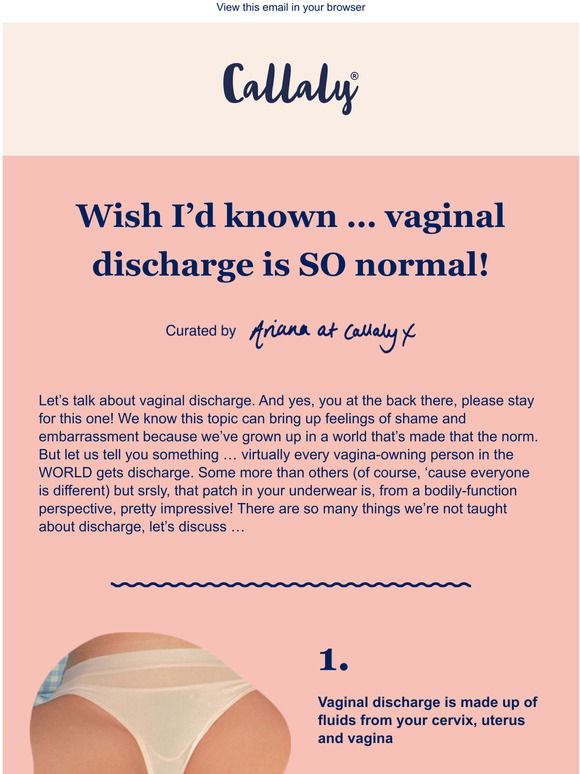 Let's talk about vaginal discharge