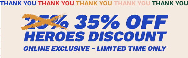 35% off Heroes discount