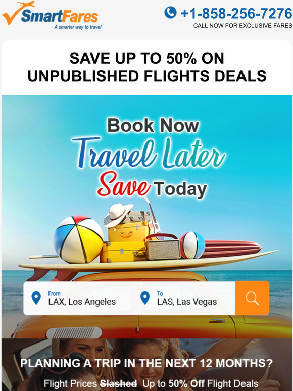 Smartfares 🌴Discount Traveler 🌴 Book Now Travel Later🔥Save Today 📆