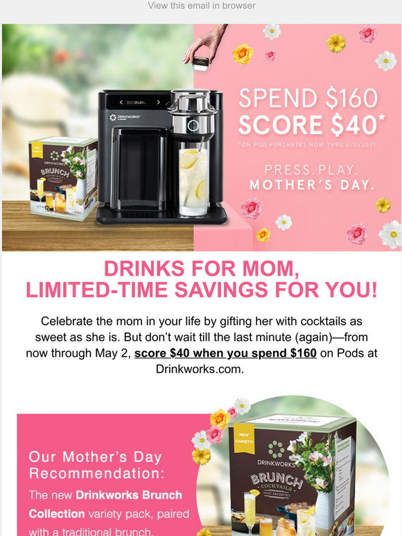 Mothers Day FLASH SALE: Score $40 
