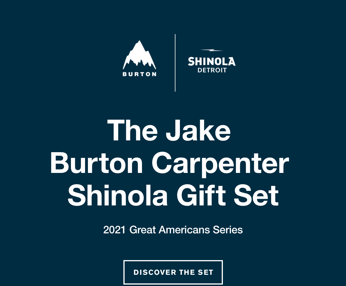 Shinola Detroit Introducing the Jake Burton Carpenter Shinola