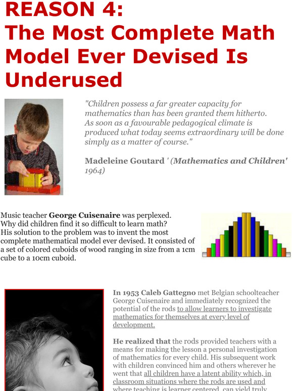 Reason 4: The best math aid in the world is underused.