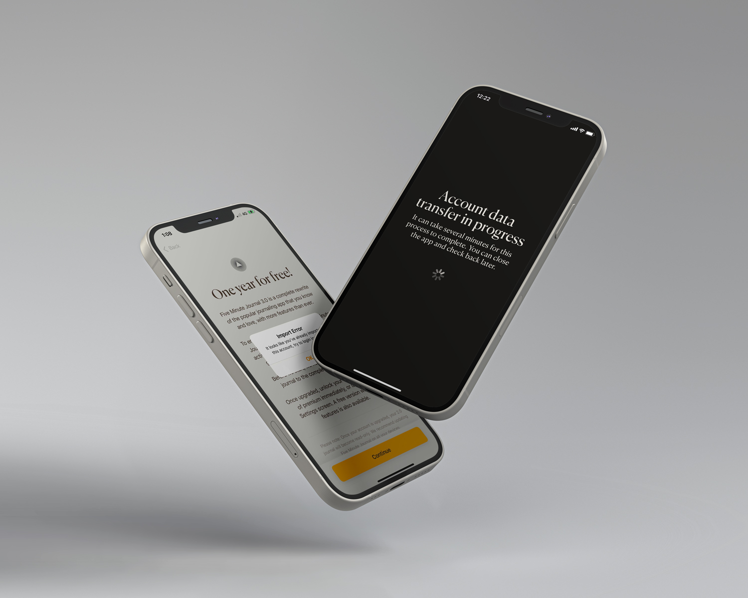 Intelligent Change Five Minute Journal App Update Milled