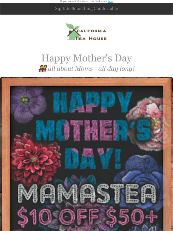  Mother's Day -  TEA SALE! 