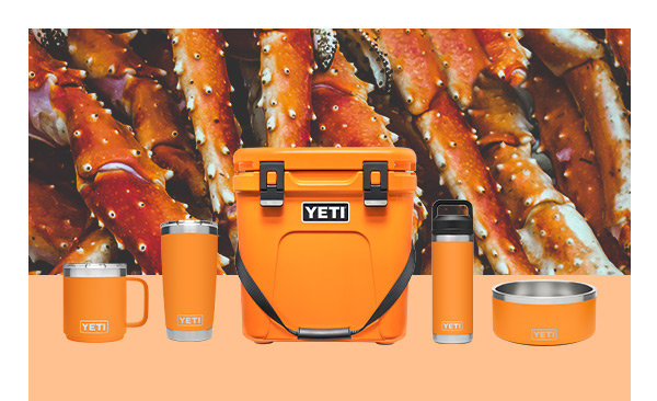 YETI - Our new King Crab Orange Collection brings a bold pinch of