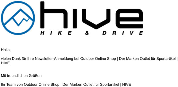 Vielen Dank fr Ihre Newsletter-Anmeldung
