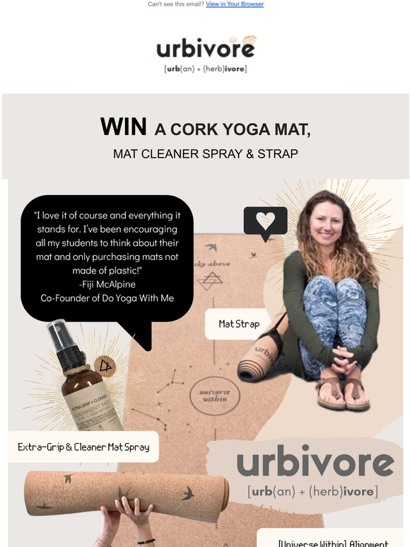 WIN A Cork Yoga Mat Bundle! 