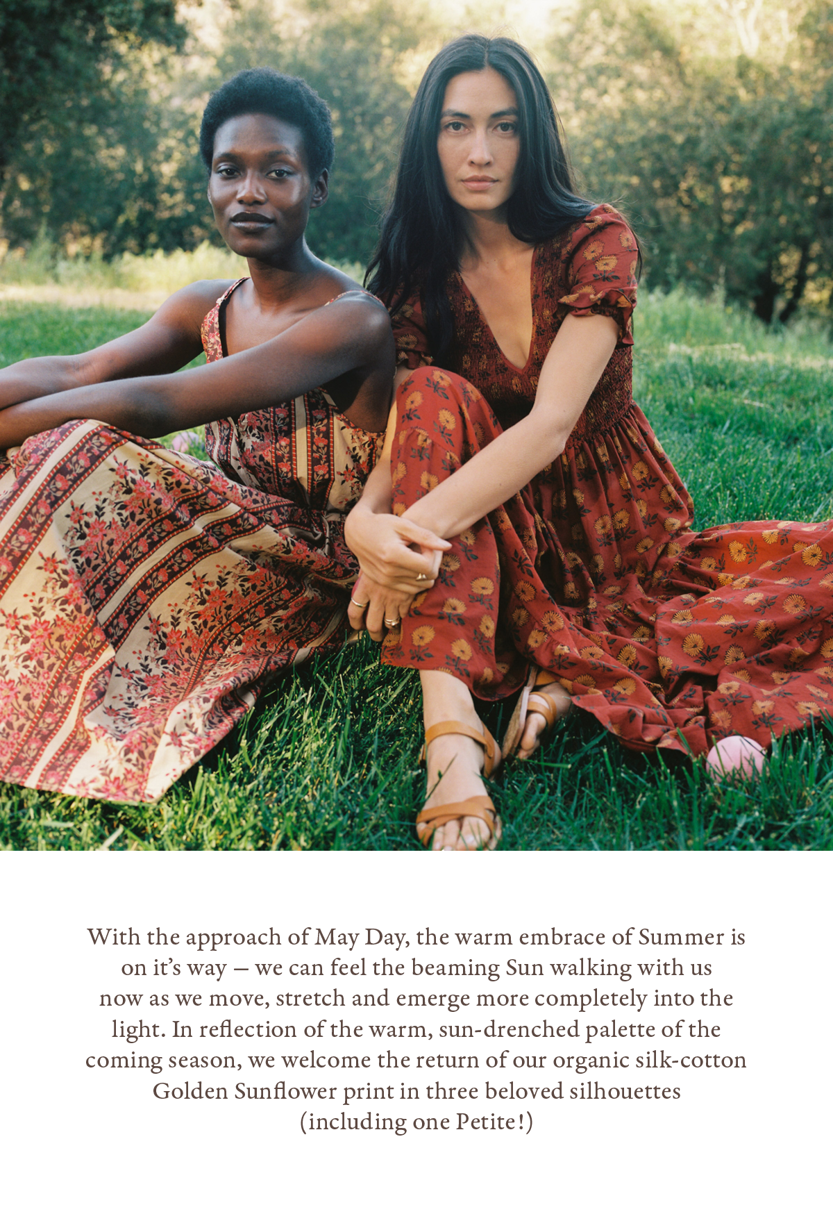 Christy Dawn: Our Beloved Block Print, Golden Sunflower, in Two Spring  Styles | Milled