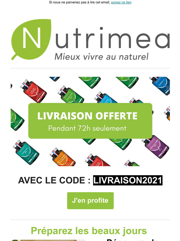 Livraison offerte jusqu' lundi !