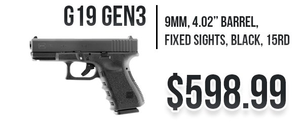 Glock G19 Gen3 available at Impact Guns!
