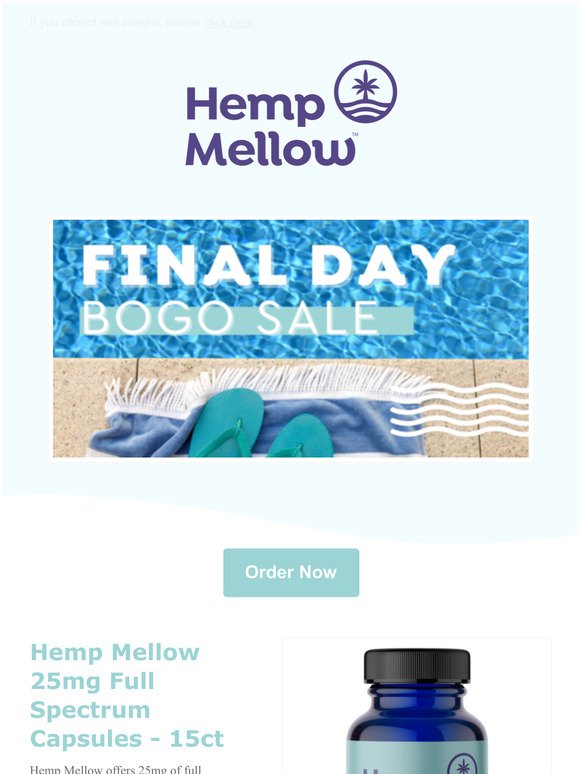 [FINAL DAY]  - Last Chance For Hemp Mellow's BOGO SALE