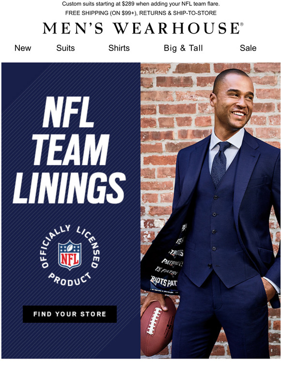 men's wearhouse custom suit sale