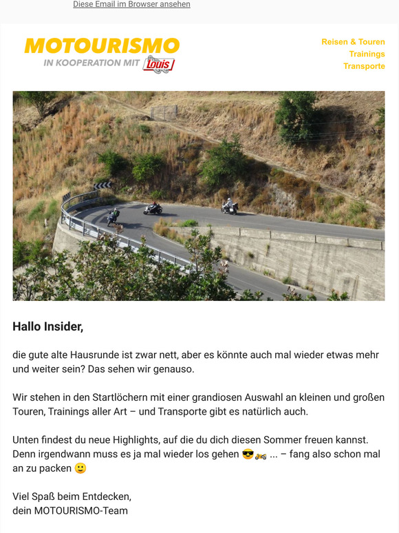 Neue Touren  der Sommer kann kommen!