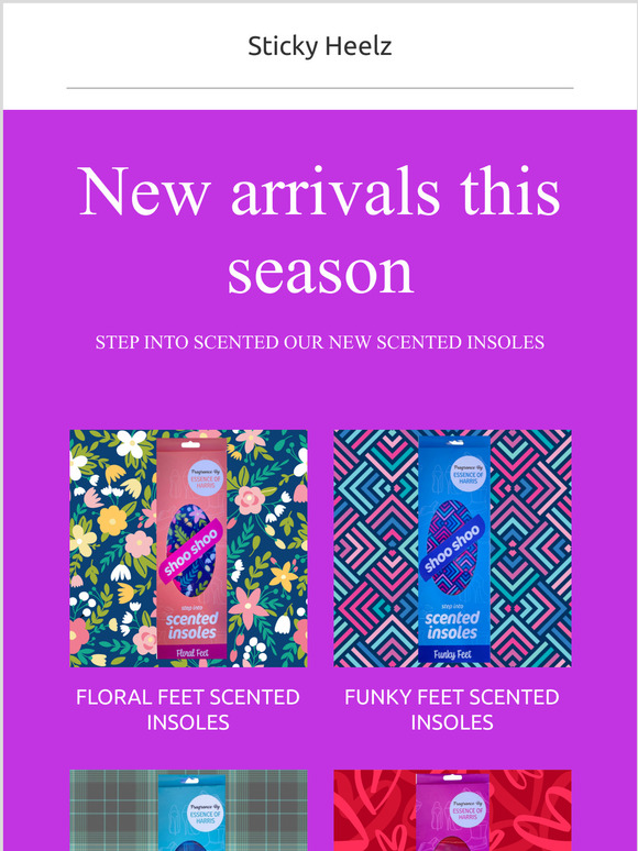 Step into fabulously fragranced insoles for both men and women