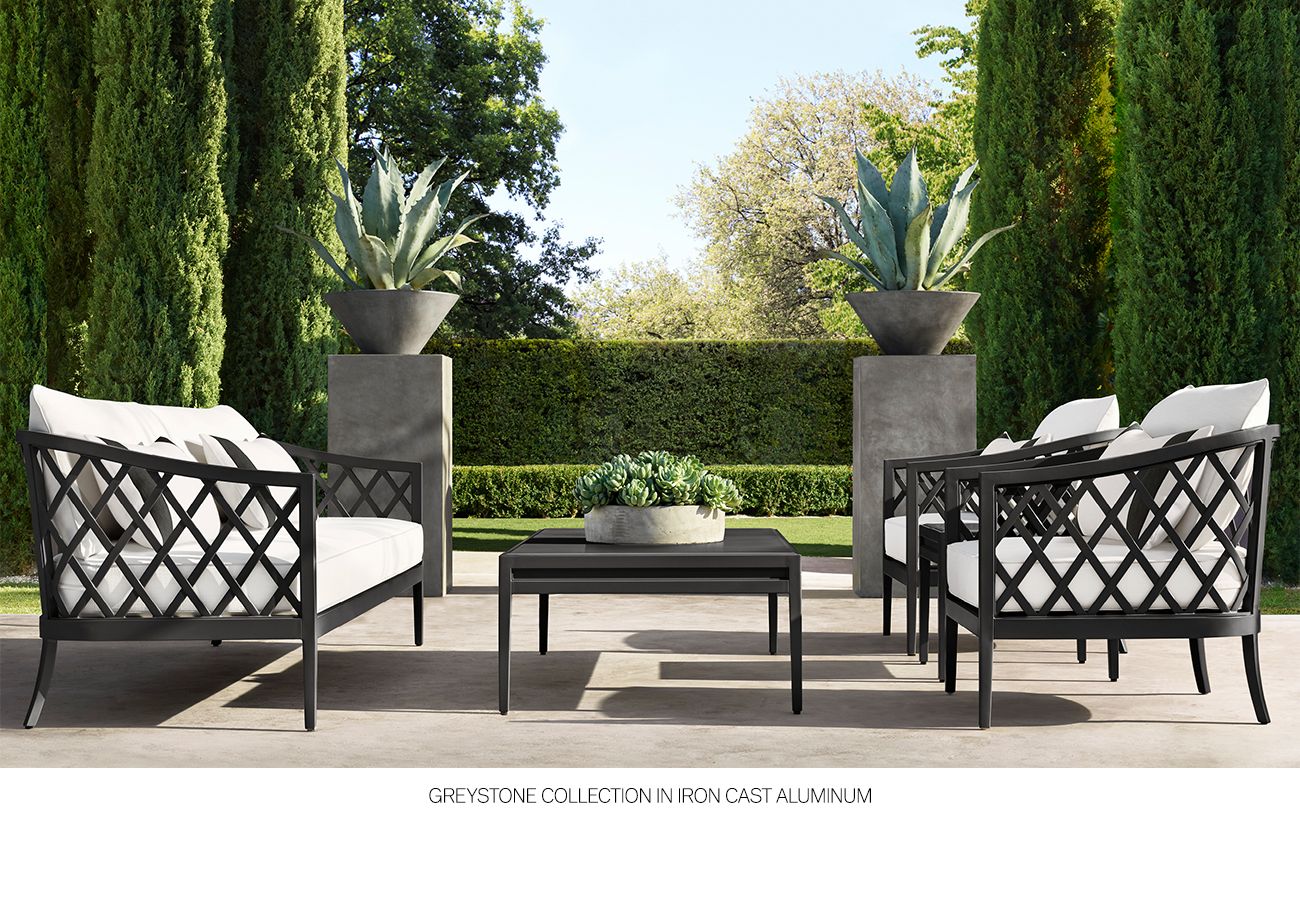 Restoration Hardware The Trousdale and Greystone Outdoor Collections