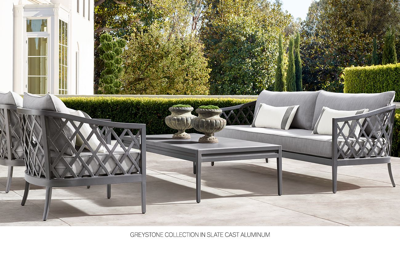 Restoration Hardware The Trousdale and Greystone Outdoor Collections
