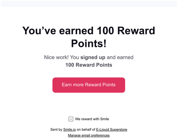Youve earned 100 Reward Points!