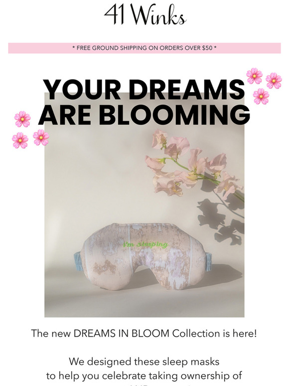 NEW SLEEP MASKS FOR SPRING - GROUNDBREAKING