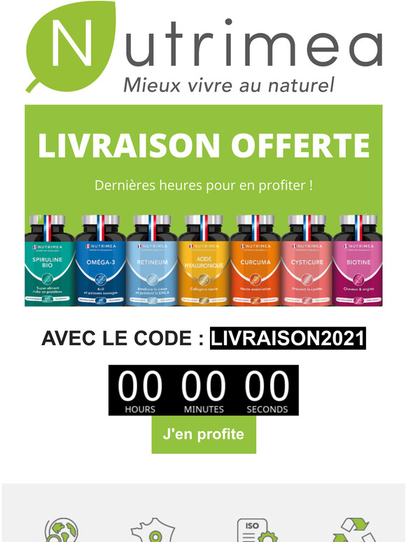 Livraison gratuite : dernires heures pour en profiter !