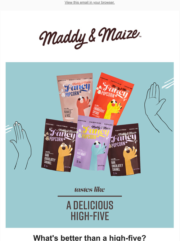 High-five for our new variety popcorn pack