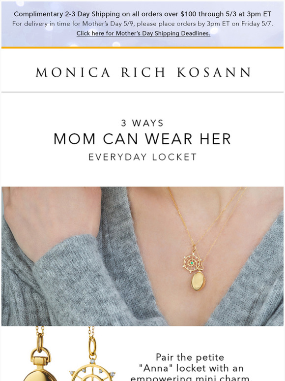 Viv Slim Cushion Sterling Silver Locket - Locket Gifts for Her by Monica Rich Kosann