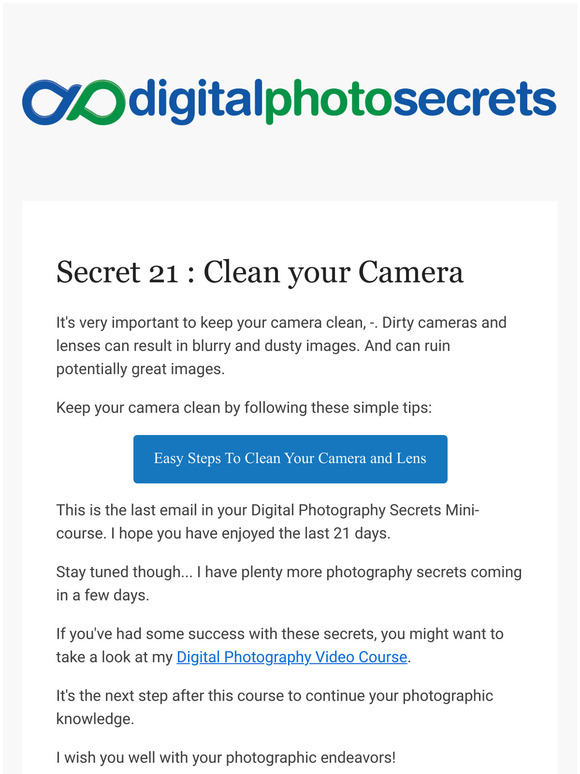 [Photo Secrets] -your Digital Photography Secret #21