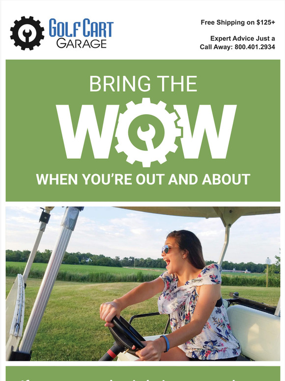 golf cart garage Bring the Wow When Out and About Milled