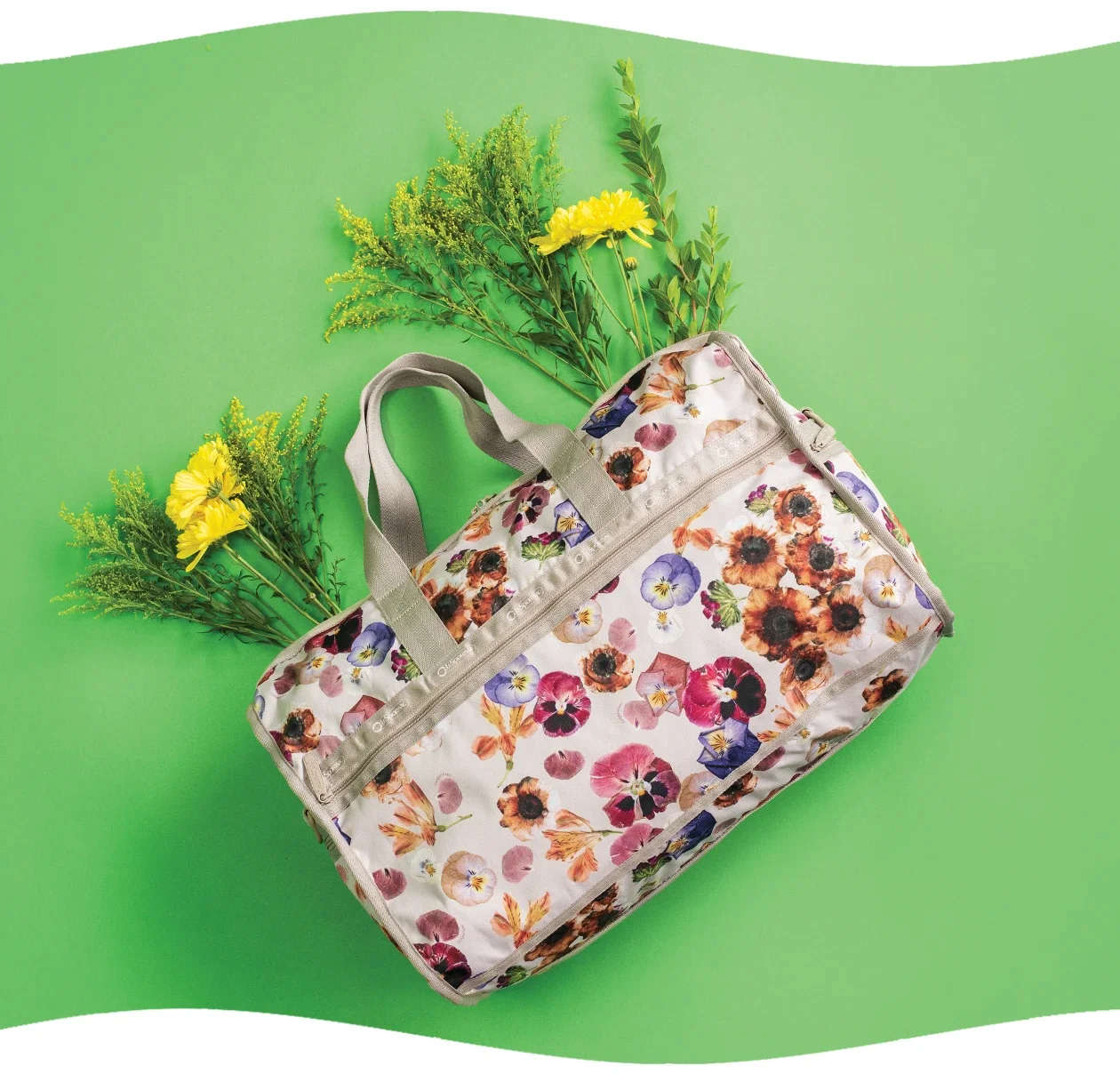 Lesportsac Deluxe Easy Carry Tote - Cutout Floral Print
